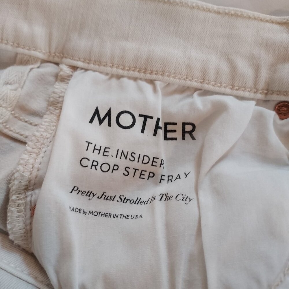 Mother The Insider Crop Step Fray Jeans Size 29 - Picture 12 of 14